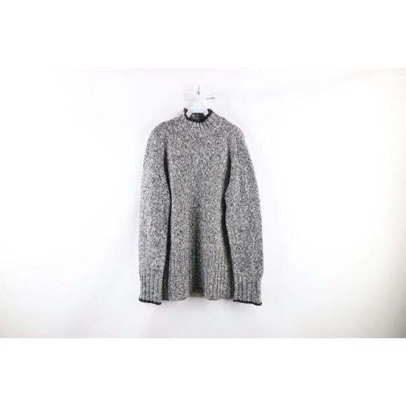 Vintage 90s Streetwear Mens Medium Baggy Oversized Mock Neck Knit